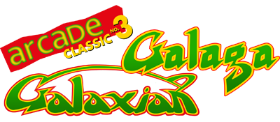 Arcade Classic 3: Galaga and Galaxian logo for GameBoy